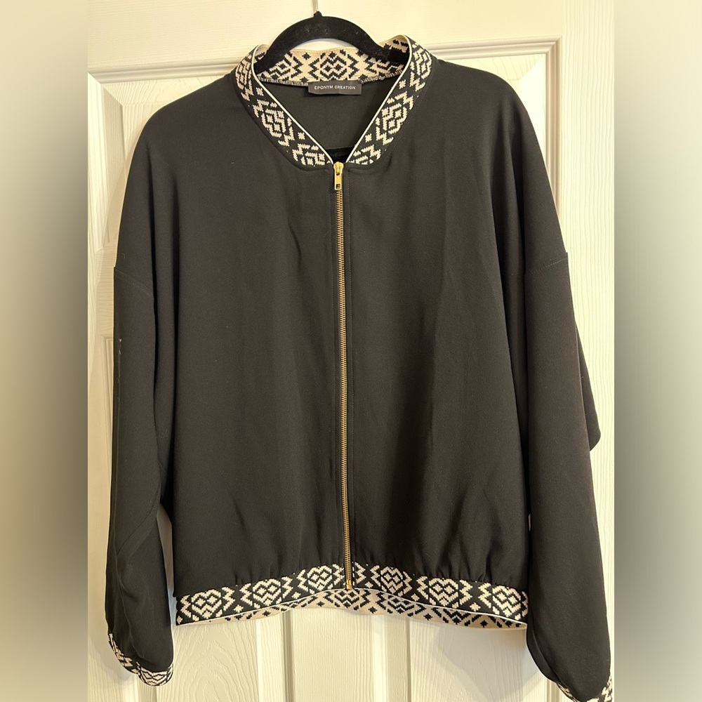 Eponym Creation Black Bomber Jacket